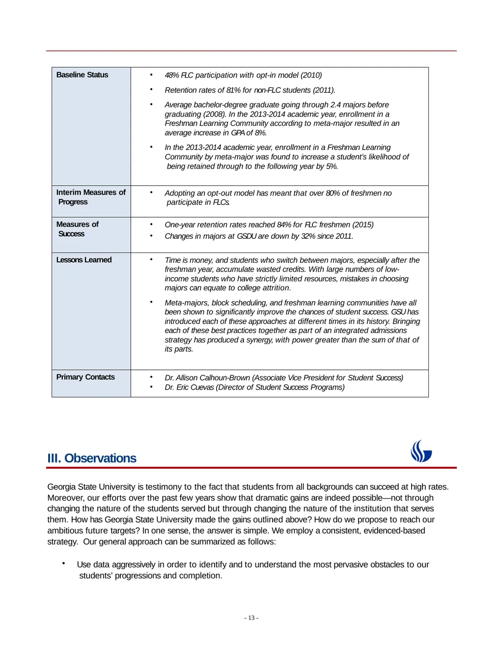 2016 Status Report Georgia State University - slide 13 of 24
