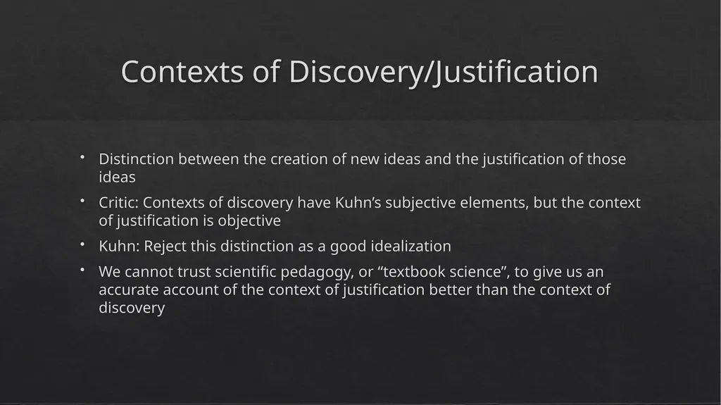 Objectivity, Value Judgement, and Theory Choice by - slide 12 of 19