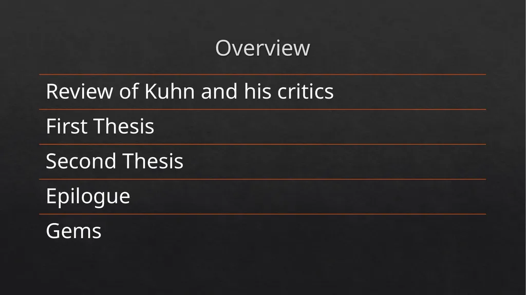 Objectivity, Value Judgement, and Theory Choice by - slide 3 of 19