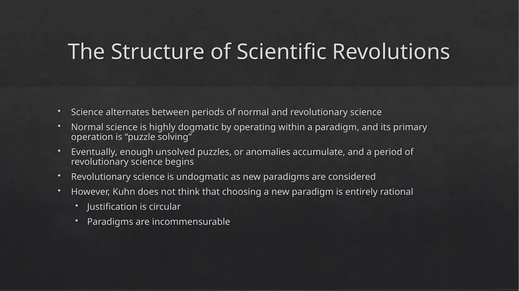 Objectivity, Value Judgement, and Theory Choice by - slide 4 of 19