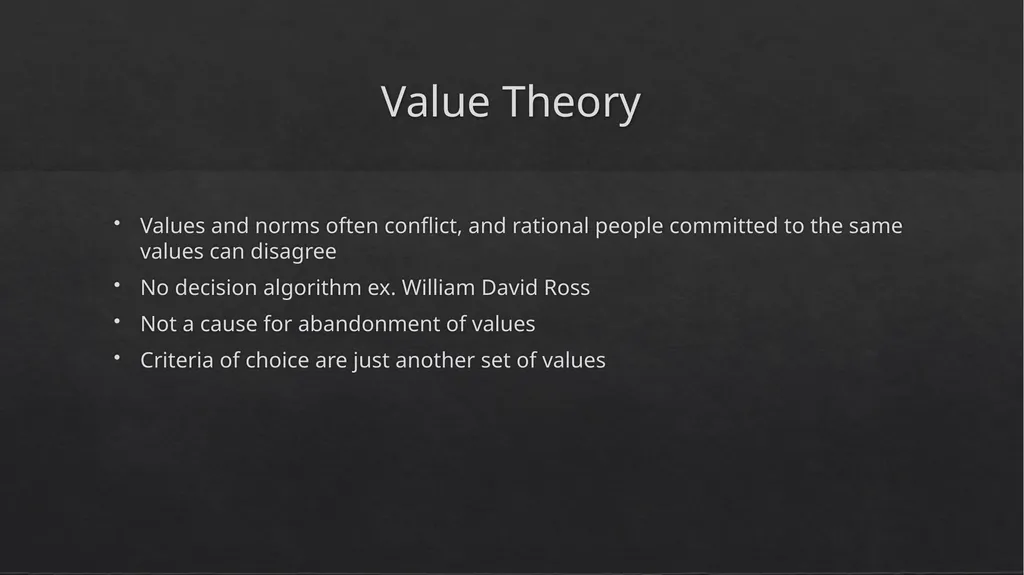 Objectivity, Value Judgement, and Theory Choice by - slide 14 of 19