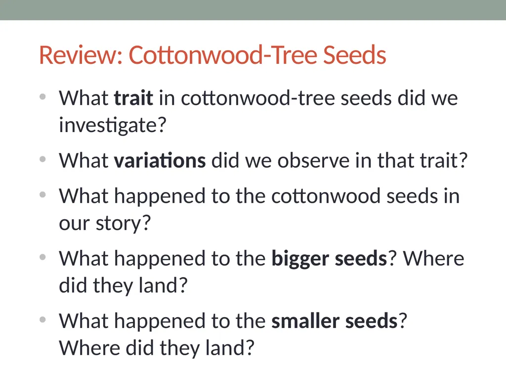 Variations in plants and animals Lesson 5c How Do - slide 2 of 12