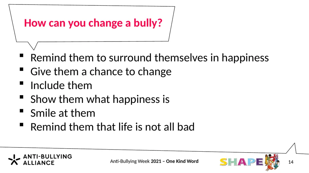 Anti-Bullying Week 2021 Primary 2 Anti-Bullying - slide 14 of 29