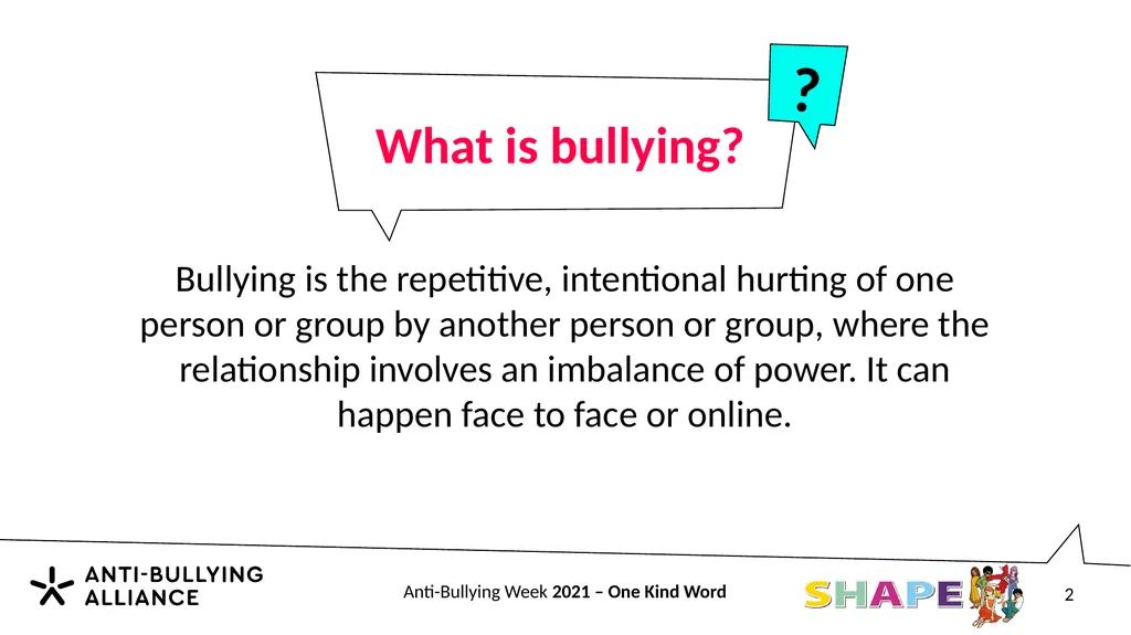Anti-Bullying Week 2021 Primary 2 Anti-Bullying - slide 2 of 29