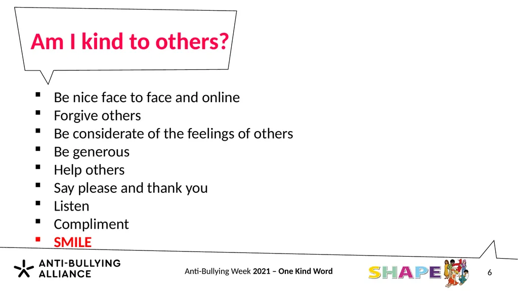 Anti-Bullying Week 2021 Primary 2 Anti-Bullying - slide 6 of 29
