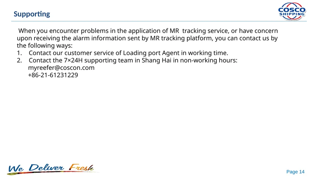 IOT-based product: My Reefer Declaration My Reefer - slide 14 of 15