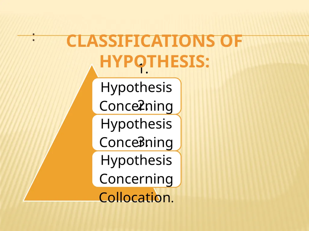 TOPIC: HYPOTHESIS, ITS MEANING, KINDS AND - slide 10 of 22