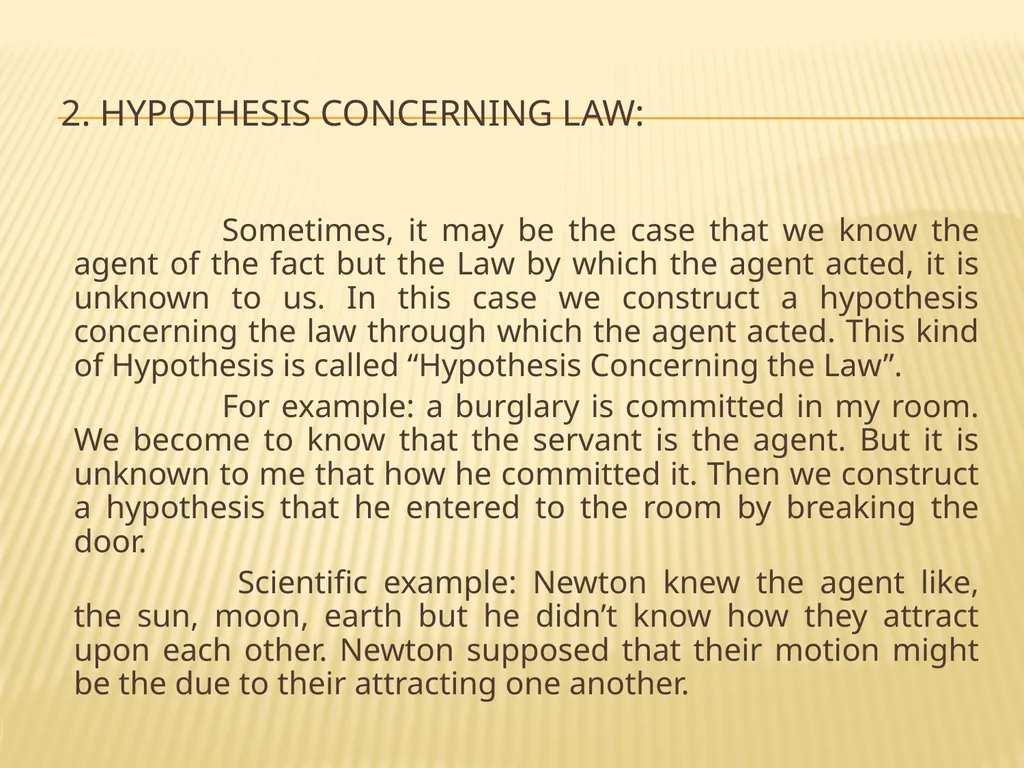 TOPIC: HYPOTHESIS, ITS MEANING, KINDS AND - slide 12 of 22