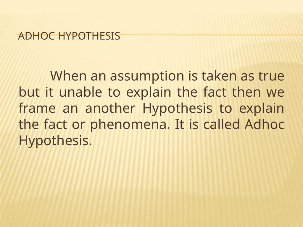 TOPIC: HYPOTHESIS, ITS MEANING, KINDS AND - slide 18 of 22