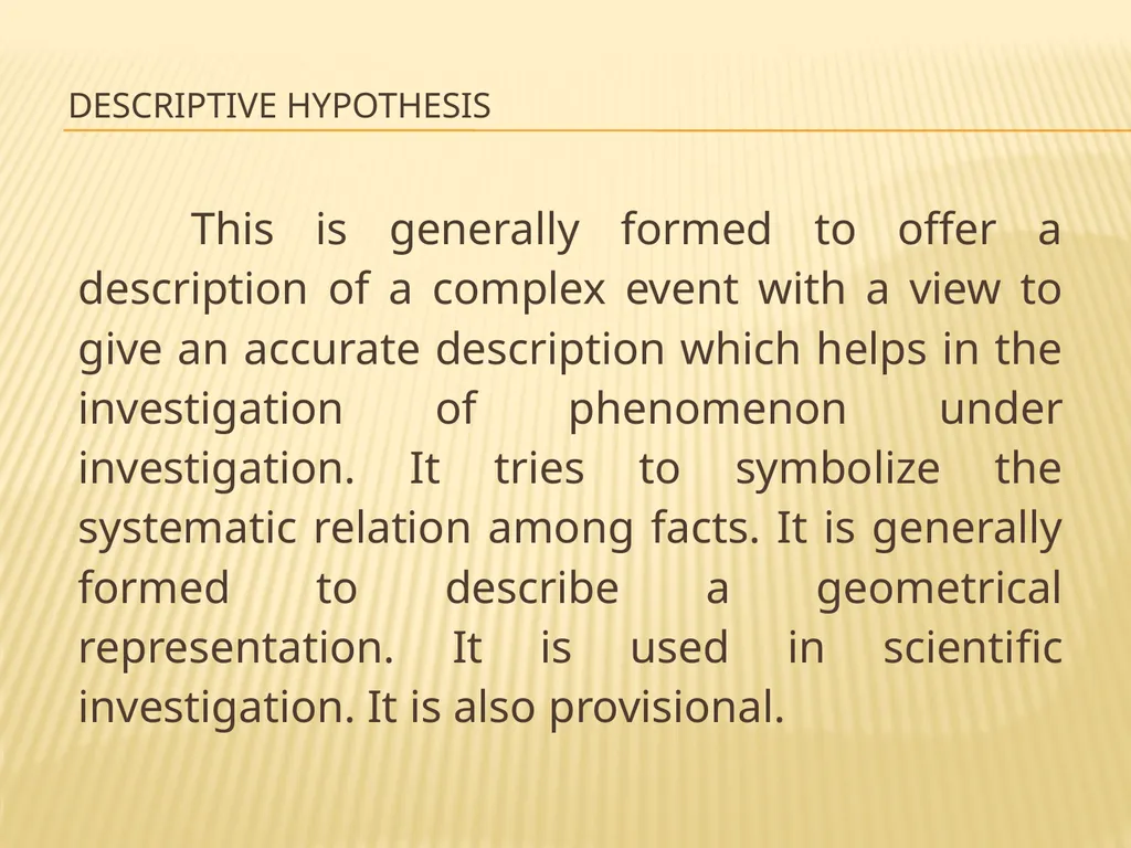 TOPIC: HYPOTHESIS, ITS MEANING, KINDS AND - slide 16 of 22