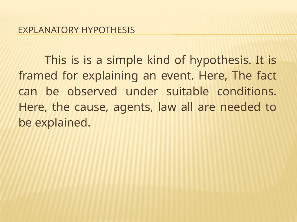 TOPIC: HYPOTHESIS, ITS MEANING, KINDS AND - slide 15 of 22