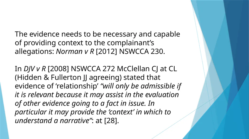 CONTEXT EVIDENCE Or how does that get in? What is - slide 7 of 13