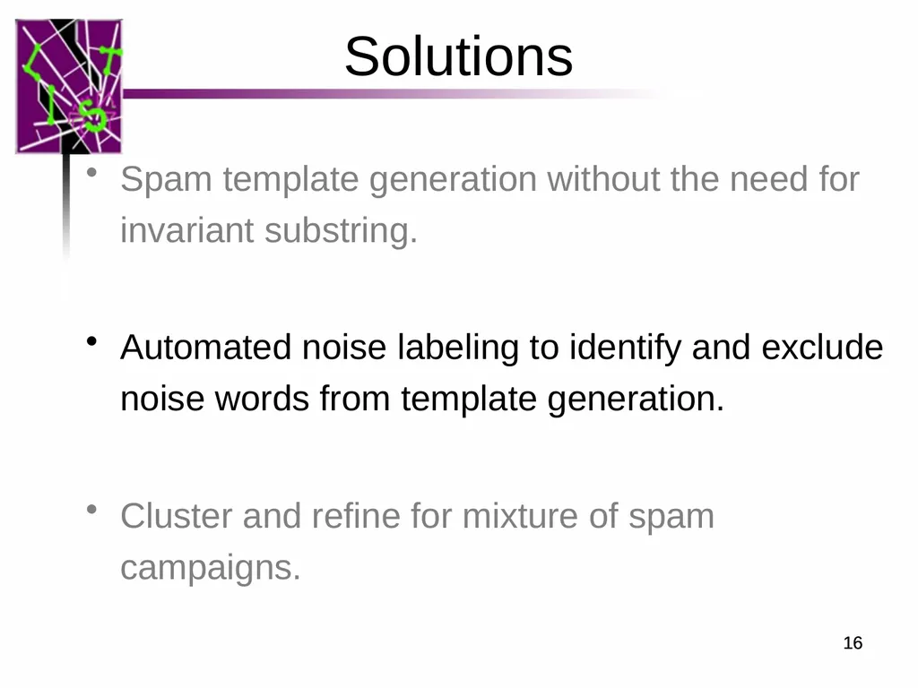 Spam ain’t as Diverse as It Seems: Throttling OSN - slide 16 of 31