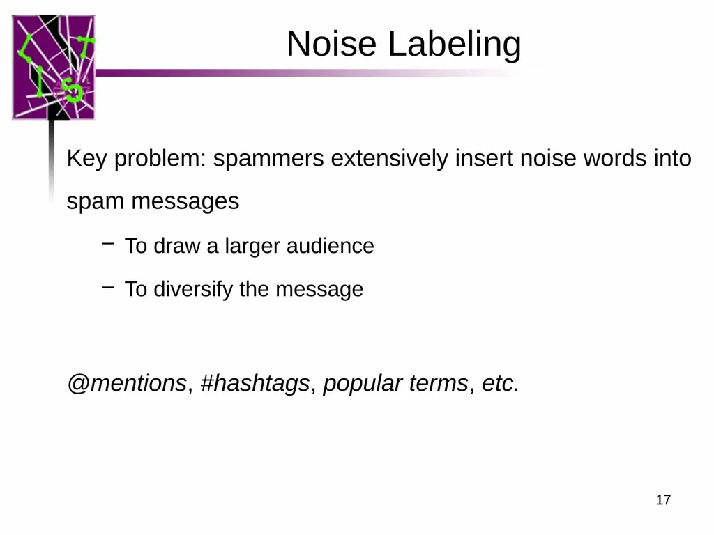 Spam ain’t as Diverse as It Seems: Throttling OSN - slide 17 of 31