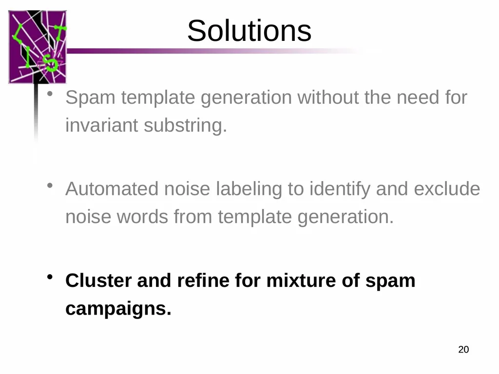 Spam ain’t as Diverse as It Seems: Throttling OSN - slide 20 of 31