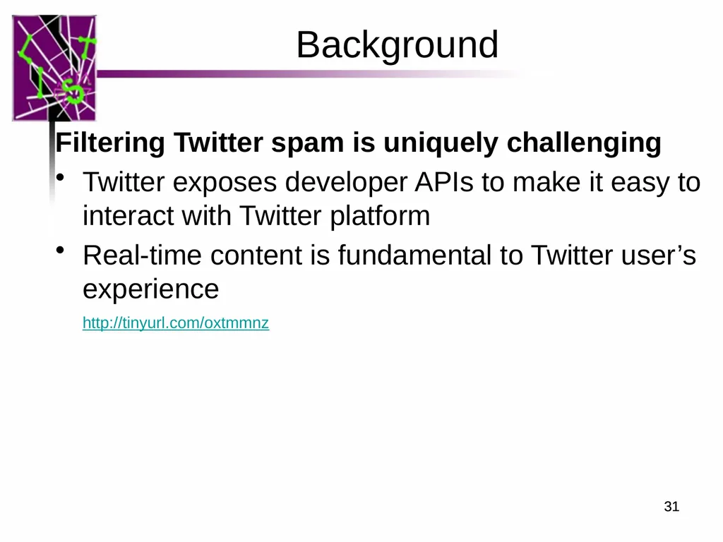 Spam ain’t as Diverse as It Seems: Throttling OSN - slide 31 of 31
