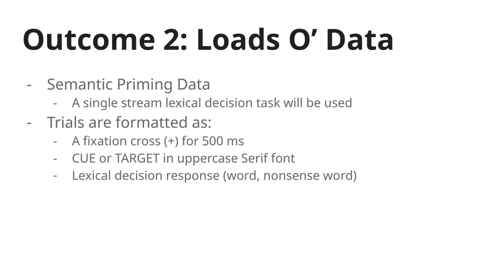 SPAM-L Semantic Priming Across Many - Languages - slide 31 of 45