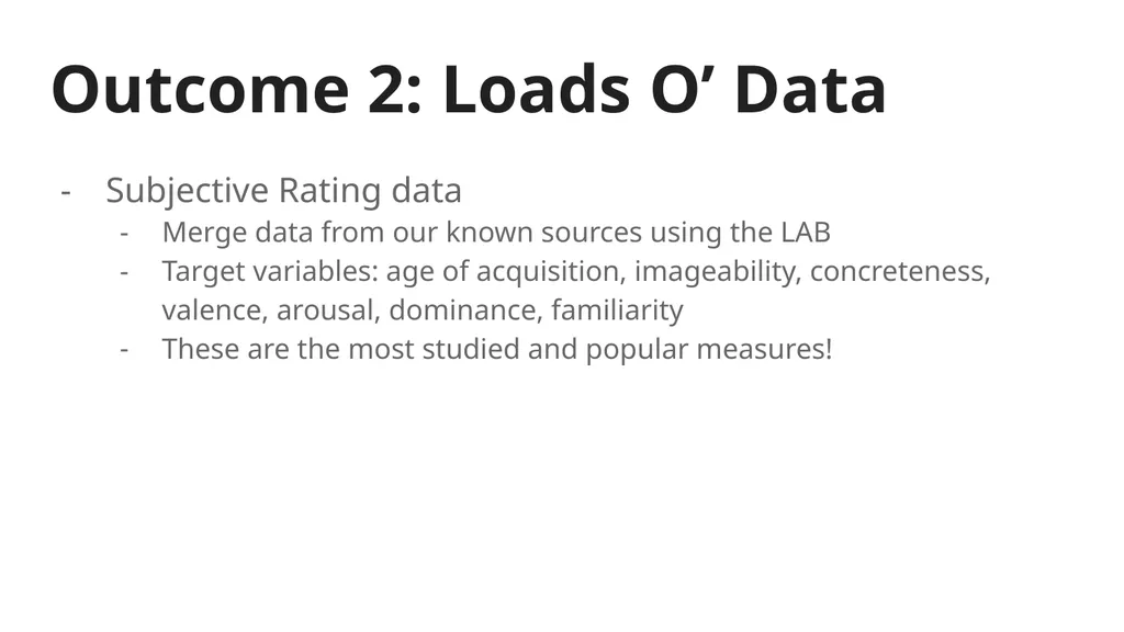 SPAM-L Semantic Priming Across Many - Languages - slide 33 of 45