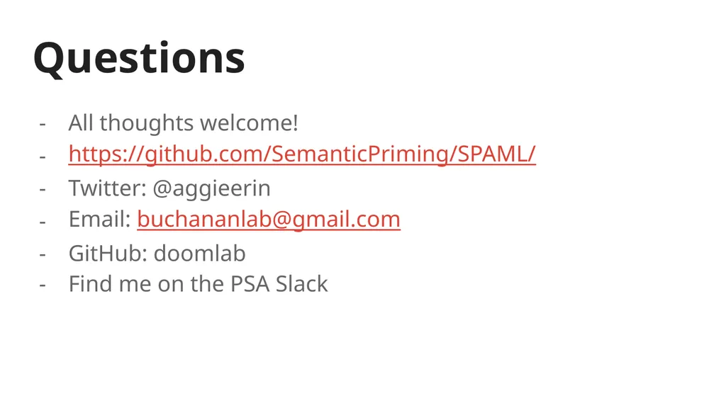 SPAM-L Semantic Priming Across Many - Languages - slide 45 of 45