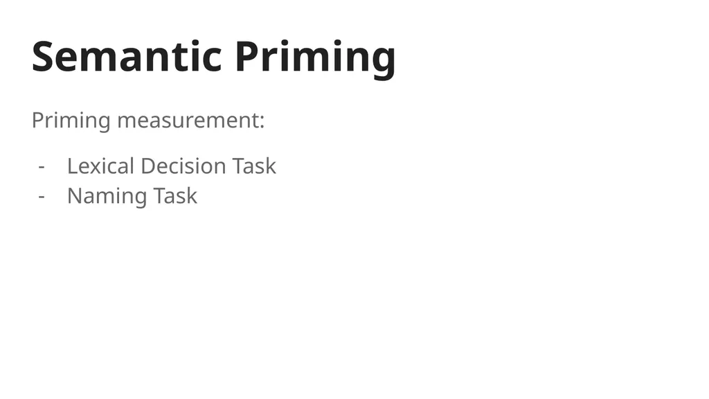 SPAM-L Semantic Priming Across Many - Languages - slide 4 of 45