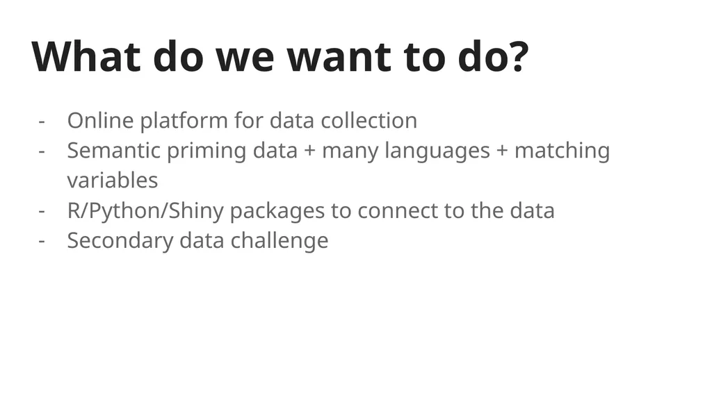 SPAM-L Semantic Priming Across Many - Languages - slide 8 of 45