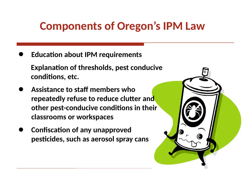 Integrated Pest Management The new IPM law - slide 4 of 14