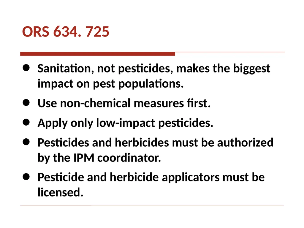 Integrated Pest Management The new IPM law - slide 5 of 14