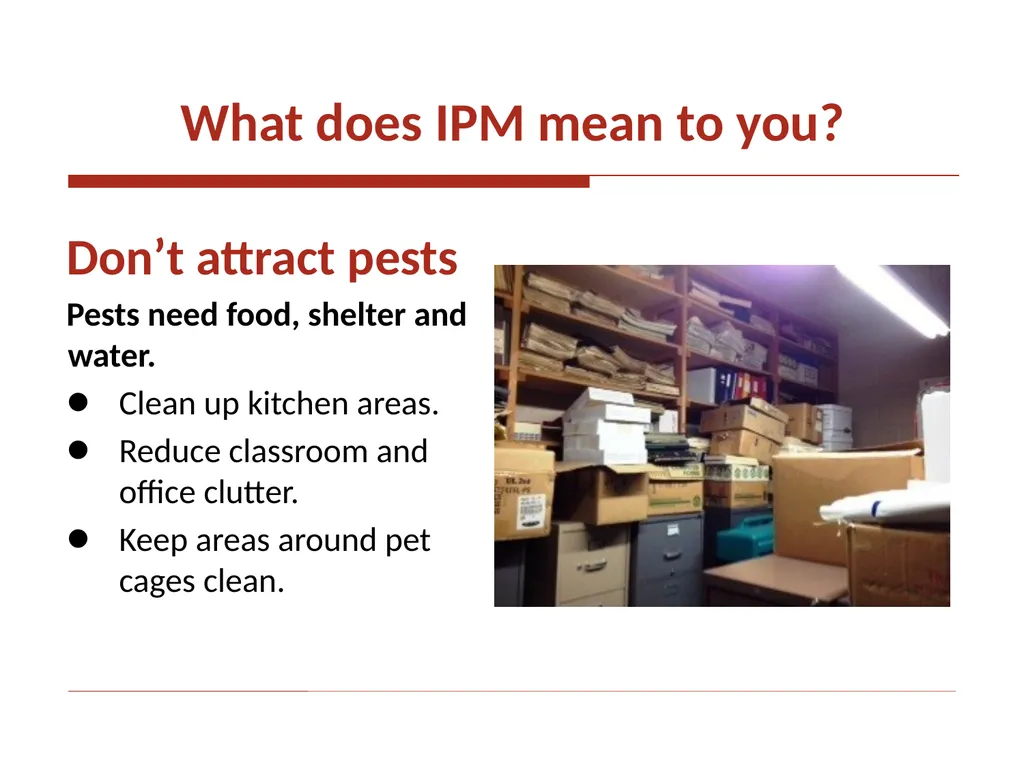 Integrated Pest Management The new IPM law - slide 12 of 14