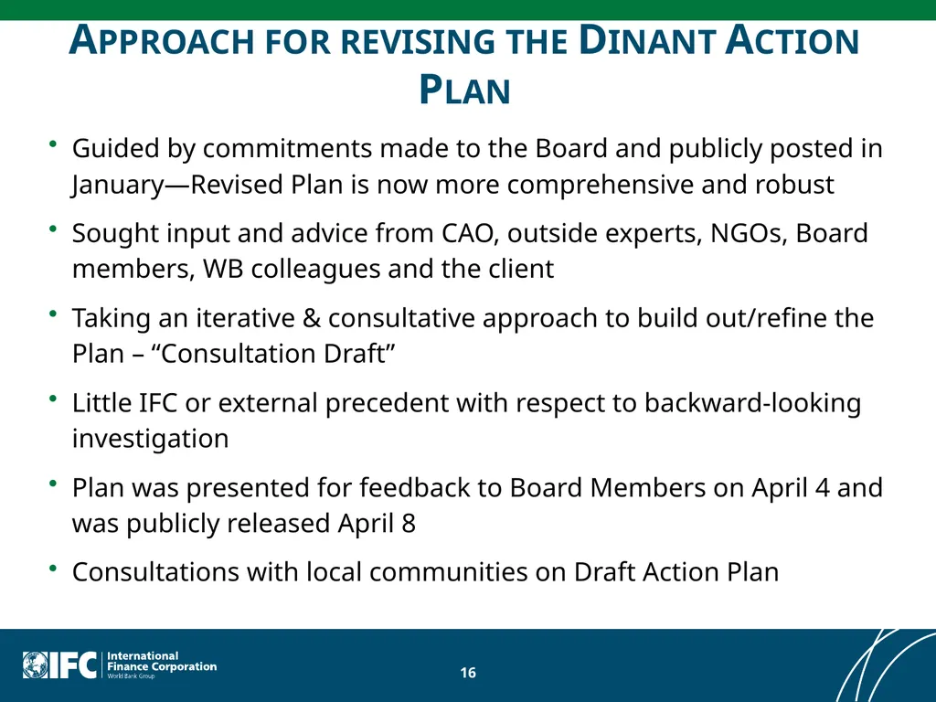 IFC’s Environmental and Social Lessons Learned - slide 16 of 21