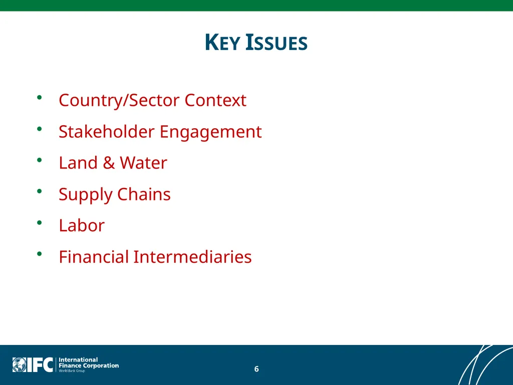 IFC’s Environmental and Social Lessons Learned - slide 6 of 21