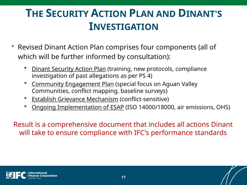 IFC’s Environmental and Social Lessons Learned - slide 17 of 21