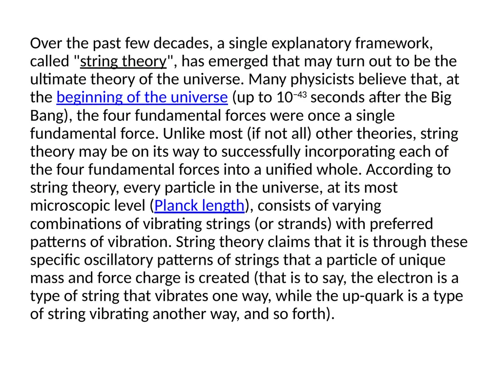 Theory of everything A theory of everything (ToE) - slide 5 of 6