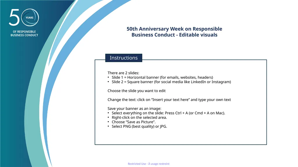 There are 2 slides: Slide 1 = Horizontal banner - slide 1 of 3