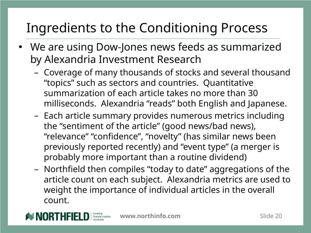 Credit and Counterparty Risk Systems That Read Dan - slide 20 of 33