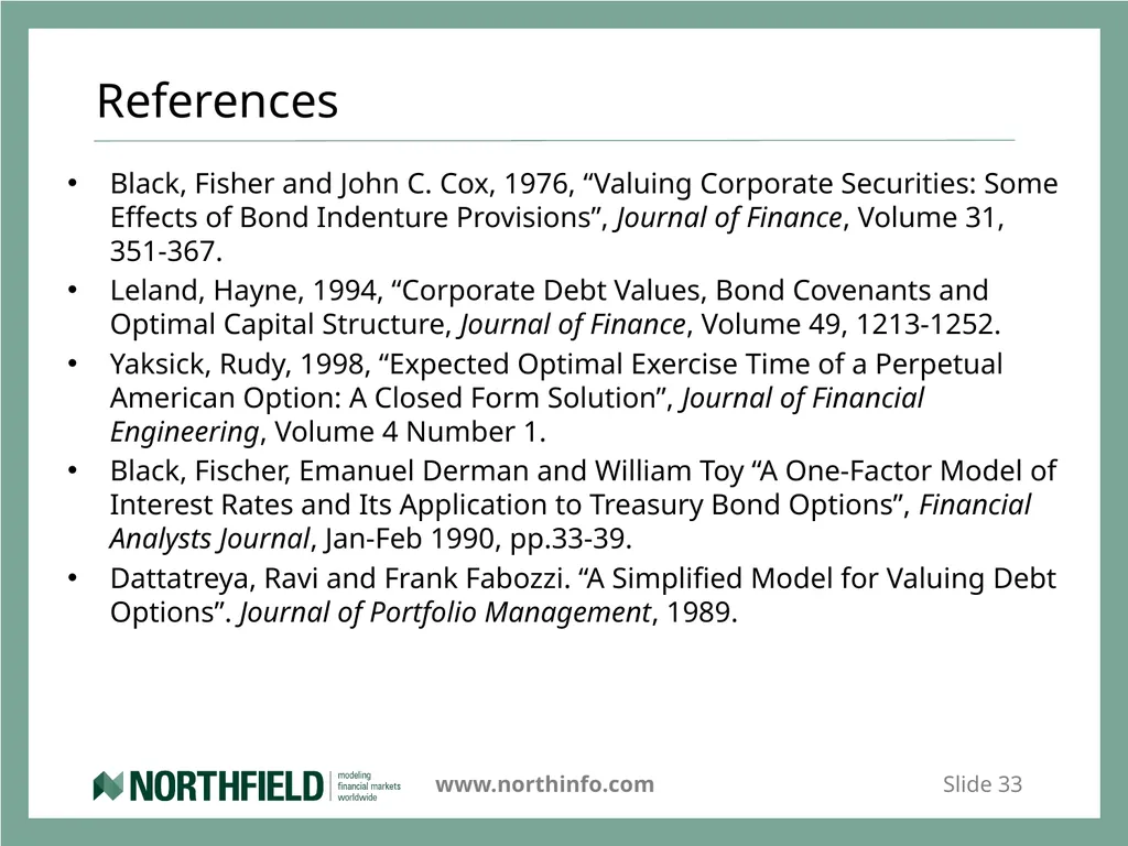 Credit and Counterparty Risk Systems That Read Dan - slide 33 of 33