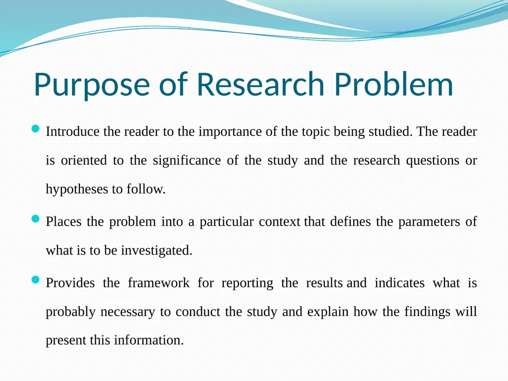 Research Problem Formulation Research Problem A - slide 3 of 27
