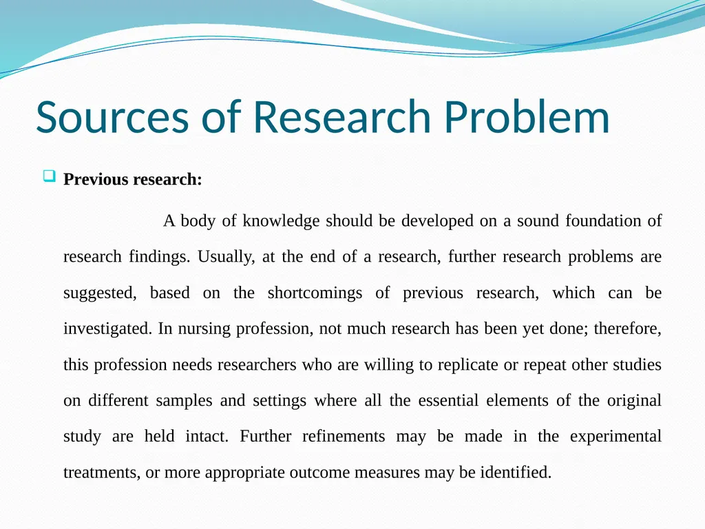 Research Problem Formulation Research Problem A - slide 17 of 27