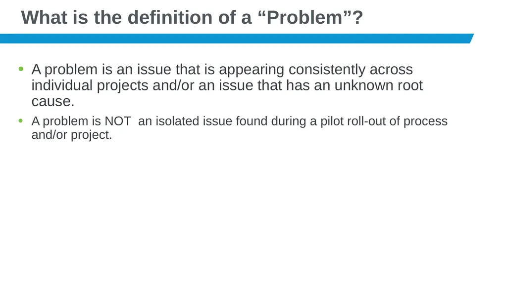 Problem Management 201: Project SIM What is - slide 3 of 11