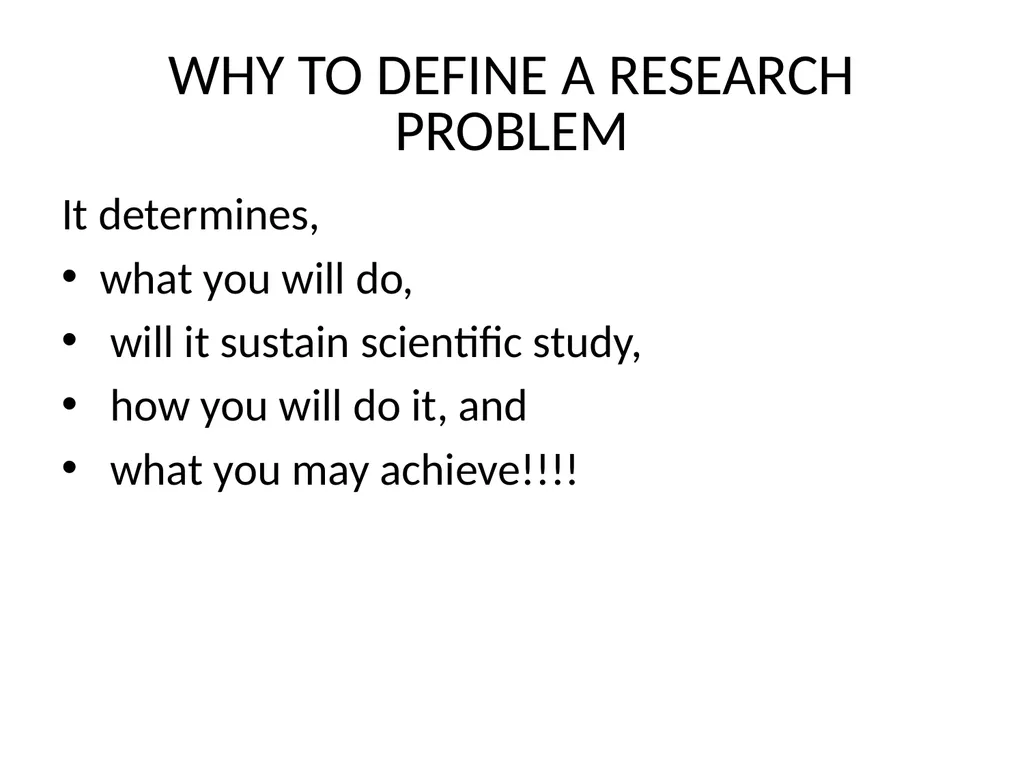 ????? Selection and Formulation of Research - slide 5 of 11