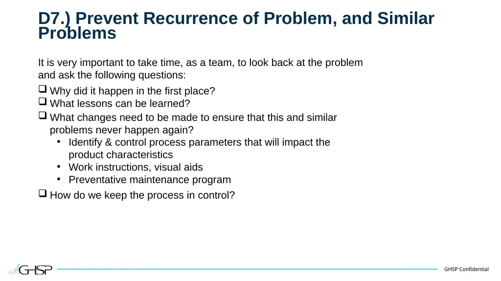 Supplier Training – PTR Problem Solving P T R - slide 44 of 46