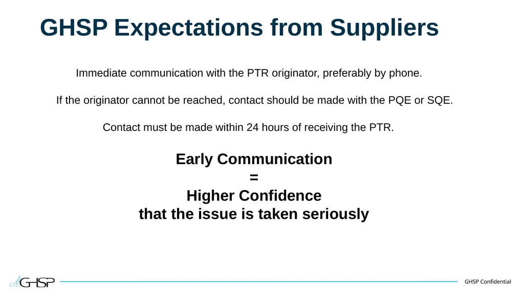Supplier Training – PTR Problem Solving P T R - slide 19 of 46
