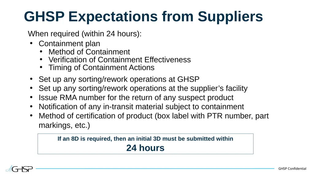 Supplier Training – PTR Problem Solving P T R - slide 20 of 46