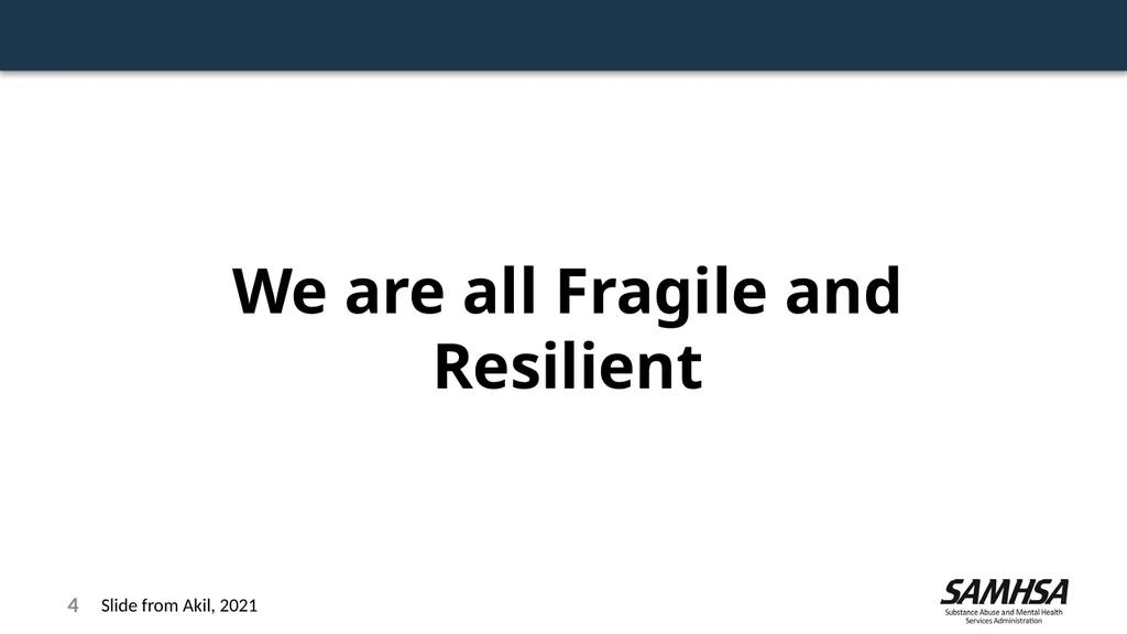 Stress, Trauma, and Resilience: A Focus on the - slide 4 of 17