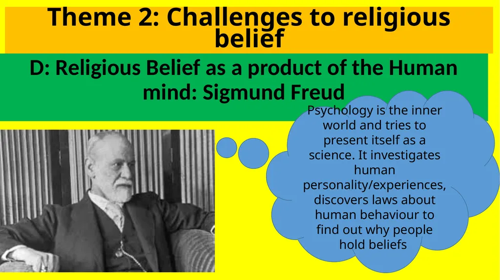 Theme 2: Challenges to religious belief D: - slide 1 of 13