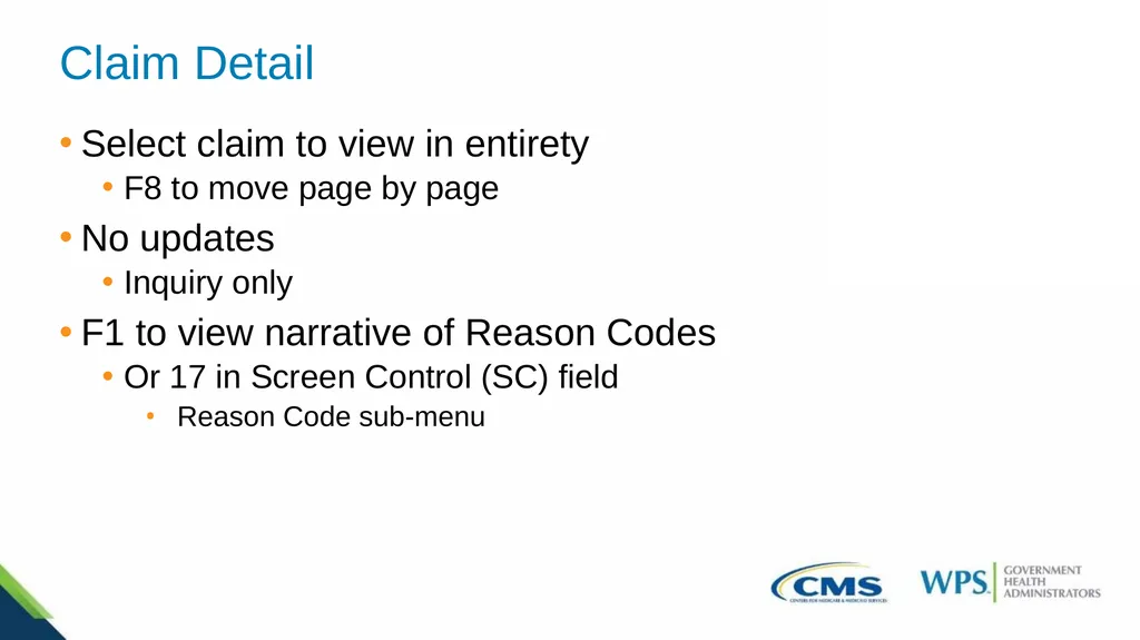 Exploring the Direct Data Entry (DDE) Inquiries - slide 12 of 31