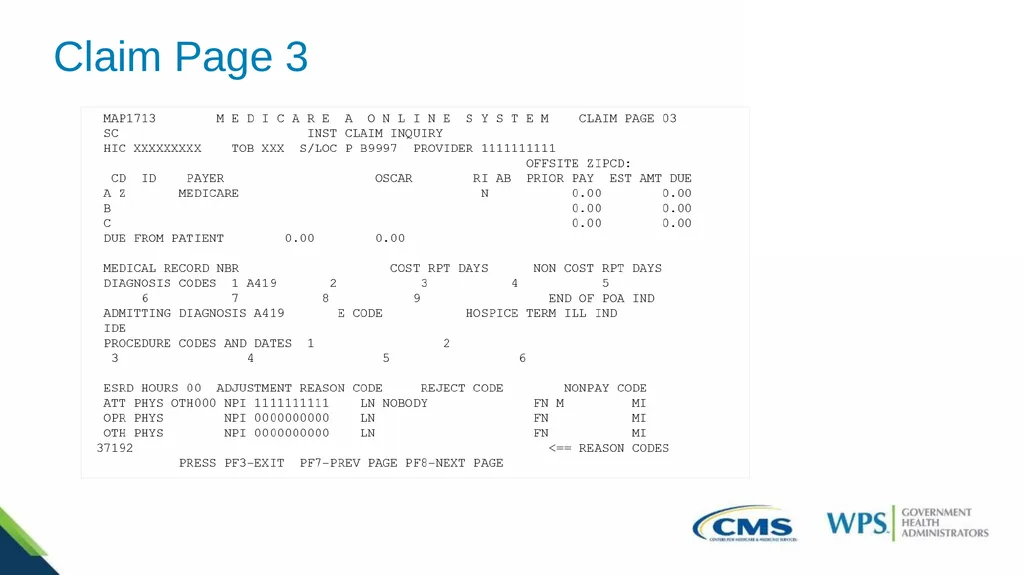 Exploring the Direct Data Entry (DDE) Inquiries - slide 17 of 31