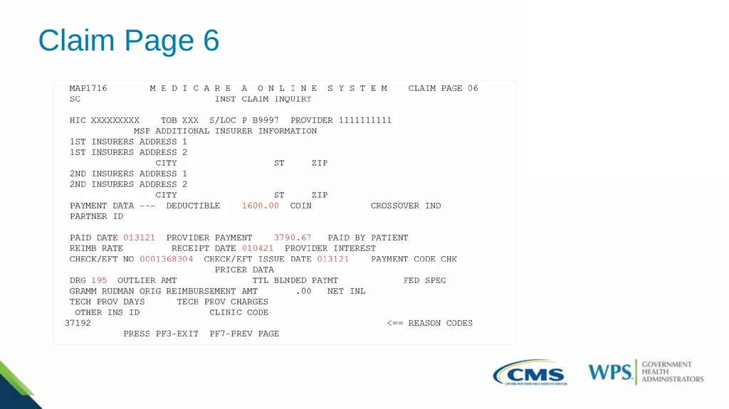 Exploring the Direct Data Entry (DDE) Inquiries - slide 20 of 31