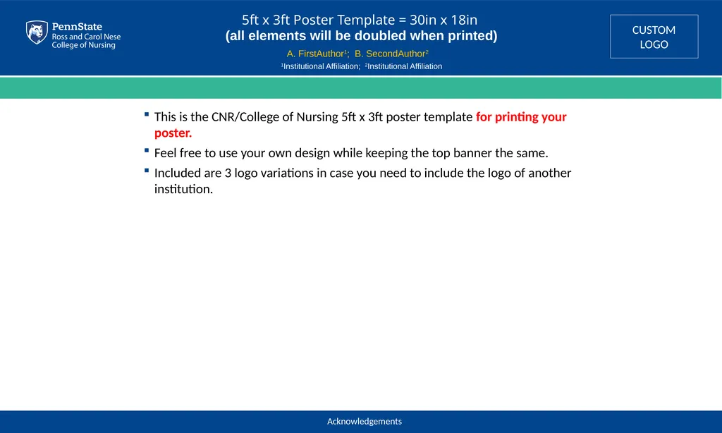 1Institutional Affiliation; 2Institutional - slide 2 of 3