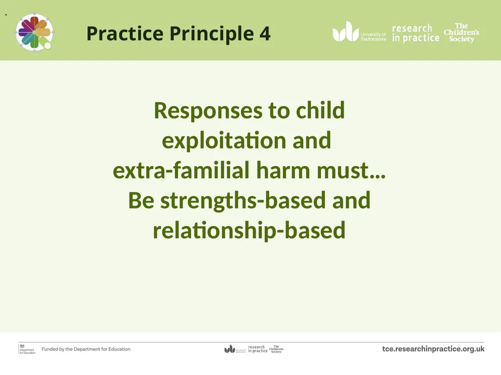 Tackling Child Exploitation: taking a principled - slide 16 of 32