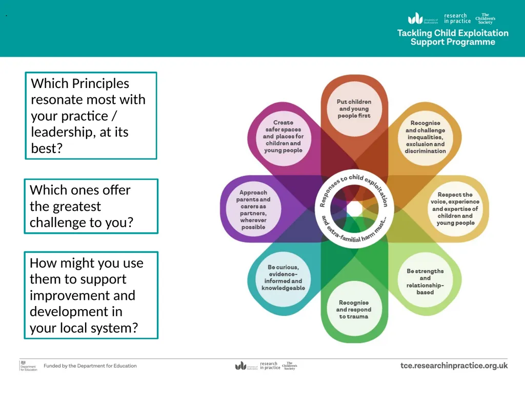Tackling Child Exploitation: taking a principled - slide 31 of 32